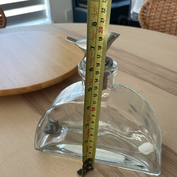 Vintage Glass jar with pewter bird stopper. - Picture 4 of 4